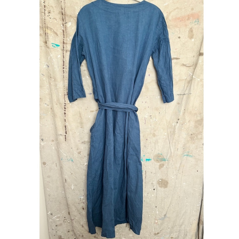 Len.Ok Wrap Around Linen Dress Long - Picture 5 of 6